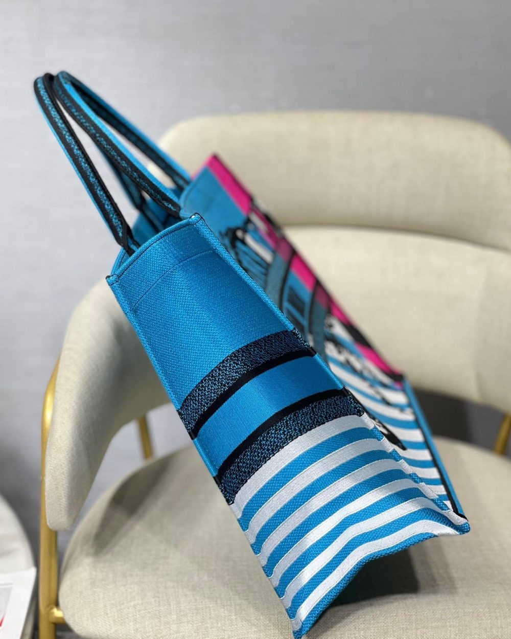 1:1 Replica Christian Dior Large Dior Book Tote Blue And Pink, For Women, Women’s Handbags 16.5in/42cm CD