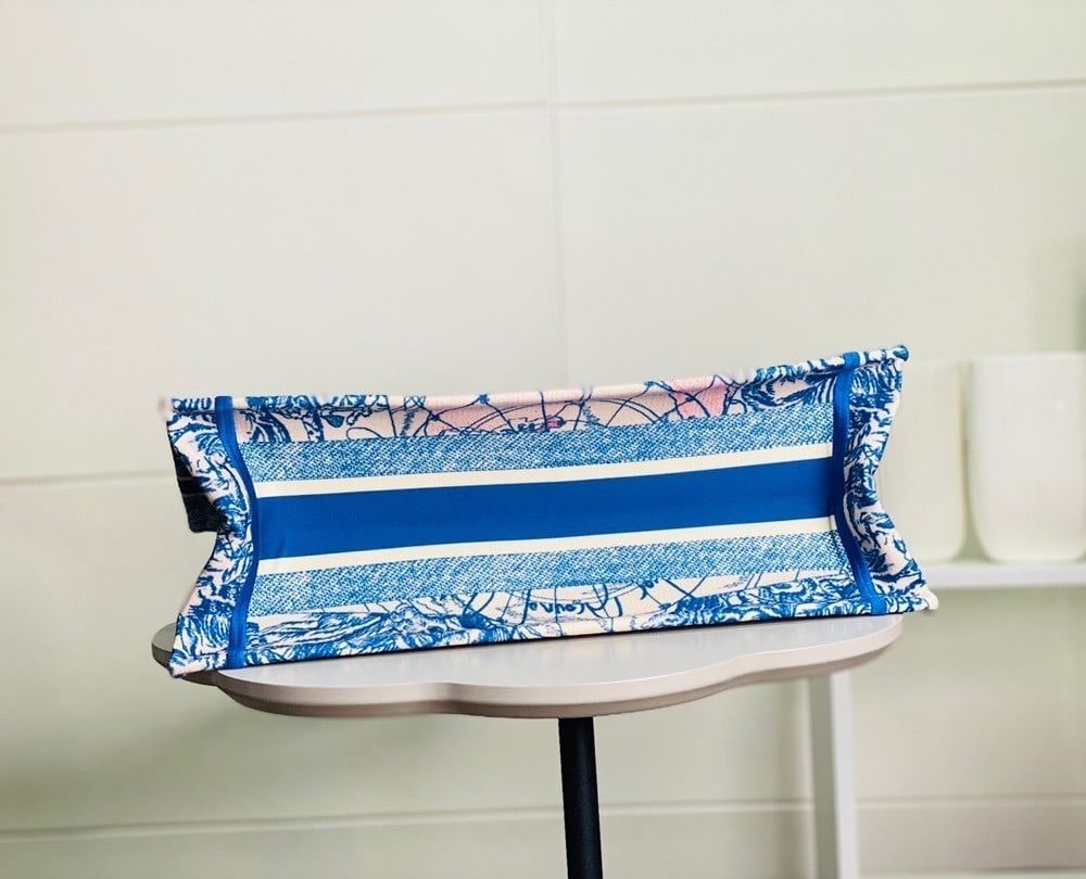 1:1 Replica Christian Dior Large Dior Book Tote Blue For Women 16.5in/42cm CD M1286ZRIW