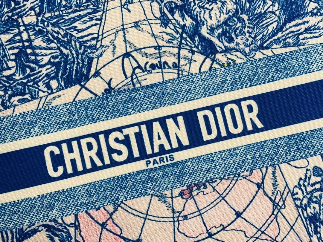 1:1 Replica Christian Dior Large Dior Book Tote Blue For Women 16.5in/42cm CD M1286ZRIW - Image 2