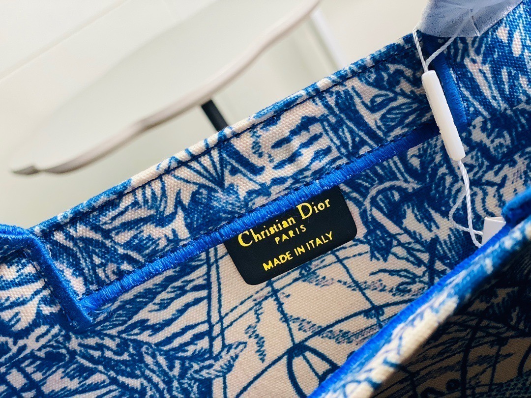1:1 Replica Christian Dior Large Dior Book Tote Blue For Women 16.5in/42cm CD M1286ZRIW - Image 3