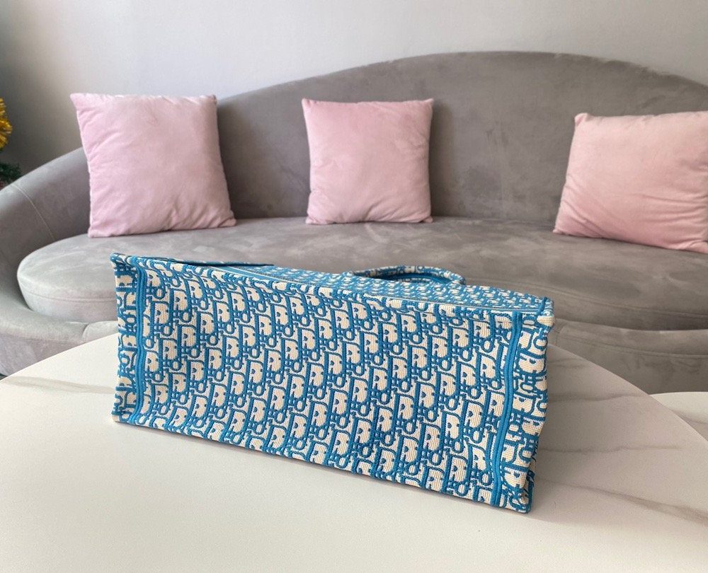 1:1 Replica Christian Dior Large Dior Book Tote Blue, For Women, Women’s Handbags 16.5in/42cm CD