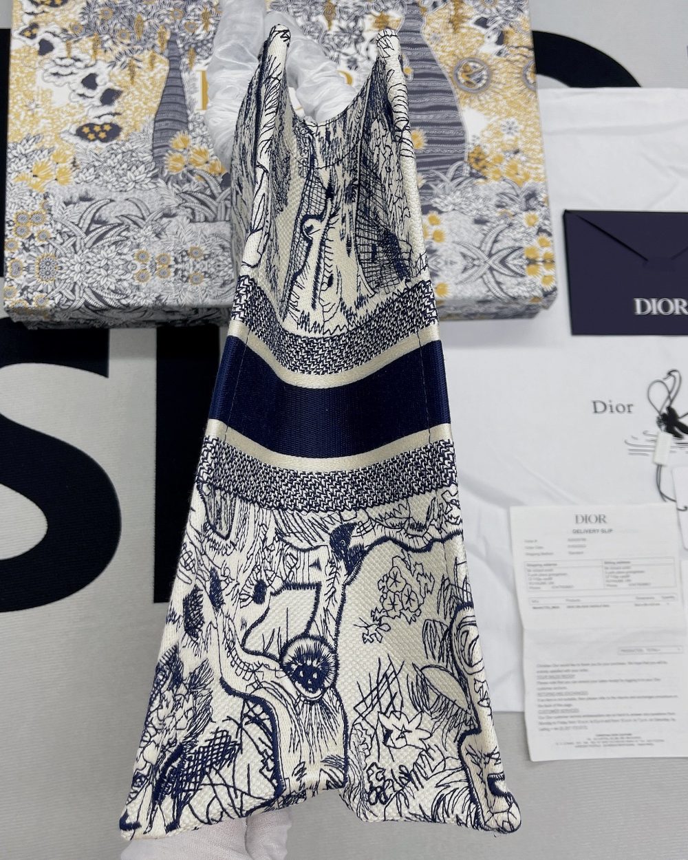 1:1 Replica Christian Dior Large Dior Book Tote Blue Multicolor, For Women, Women’s Handbags 16.5in/42cm CD