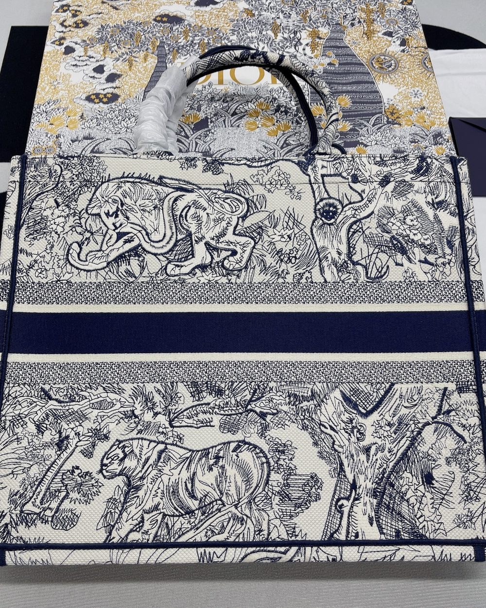 1:1 Replica Christian Dior Large Dior Book Tote Blue Multicolor, For Women, Women’s Handbags 16.5in/42cm CD