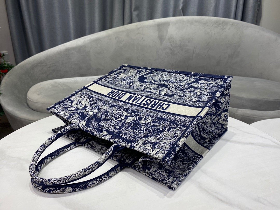 1:1 Replica Christian Dior Large Dior Book Tote Blue Multicolor, For Women, Women’s Handbags 16.5in/42cm CD M1286ZRGO_M928 - Image 7