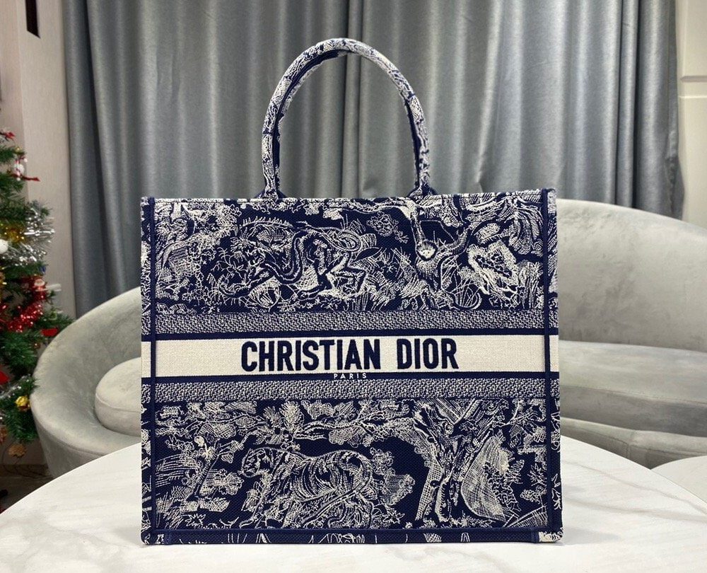 1:1 Replica Christian Dior Large Dior Book Tote Blue Multicolor, For Women, Women’s Handbags 16.5in/42cm CD M1286ZRGO_M928