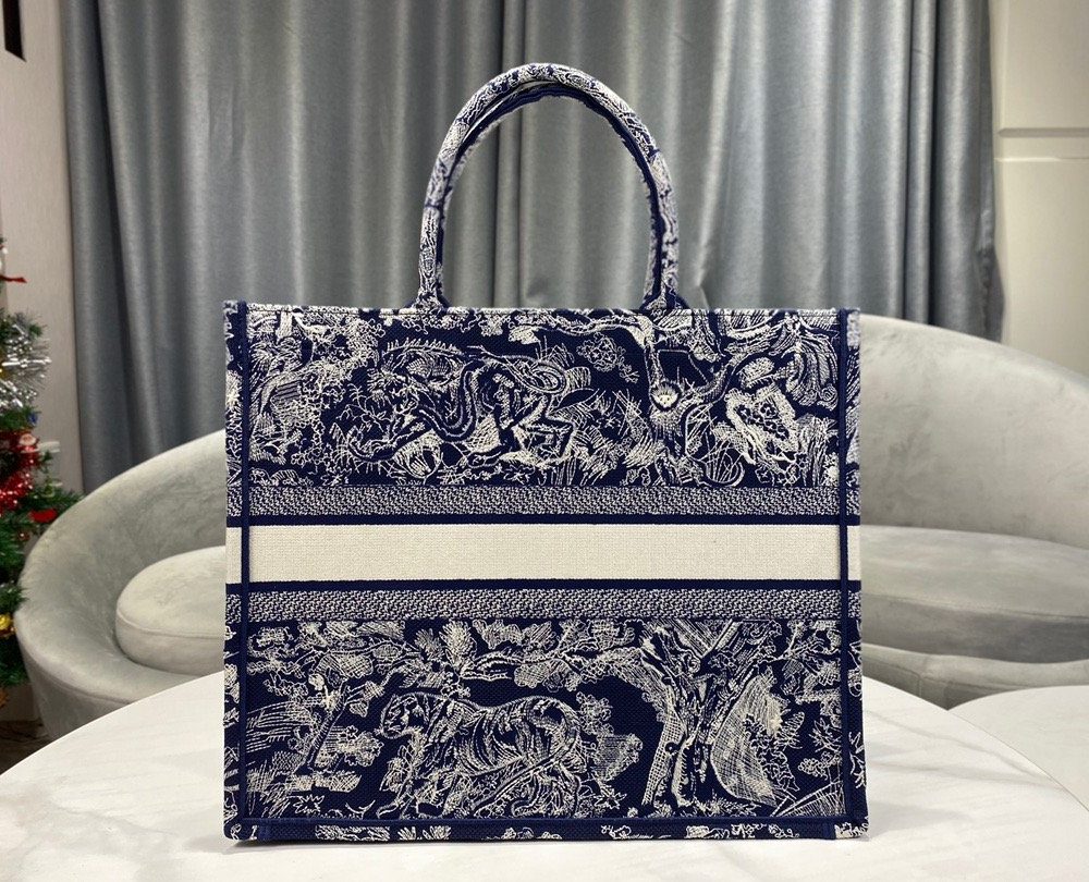 1:1 Replica Christian Dior Large Dior Book Tote Blue Multicolor, For Women, Women’s Handbags 16.5in/42cm CD M1286ZRGO_M928