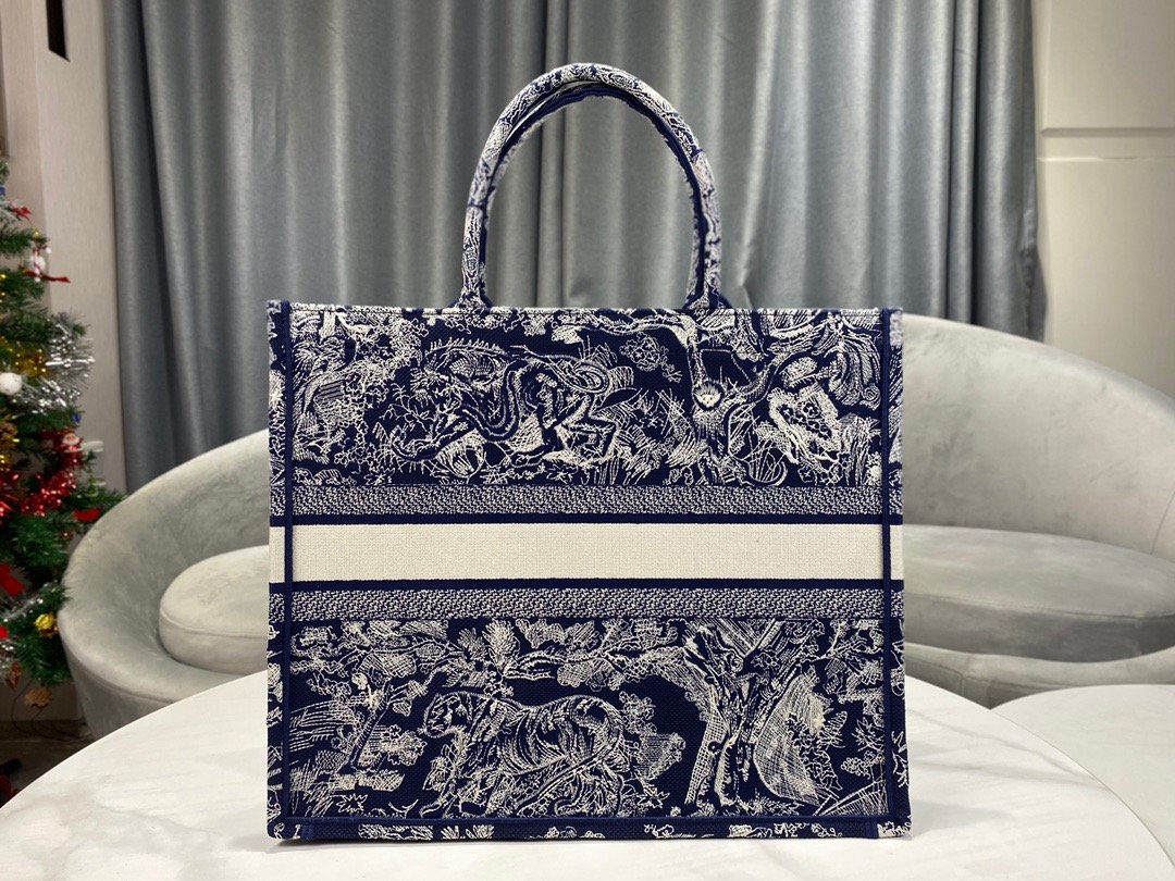 1:1 Replica Christian Dior Large Dior Book Tote Blue Multicolor, For Women, Women’s Handbags 16.5in/42cm CD M1286ZRGO_M928 - Image 8