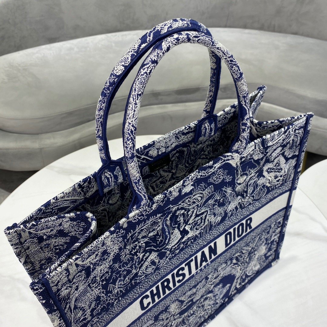 1:1 Replica Christian Dior Large Dior Book Tote Blue Multicolor, For Women, Women’s Handbags 16.5in/42cm CD M1286ZRGO_M928 - Image 10