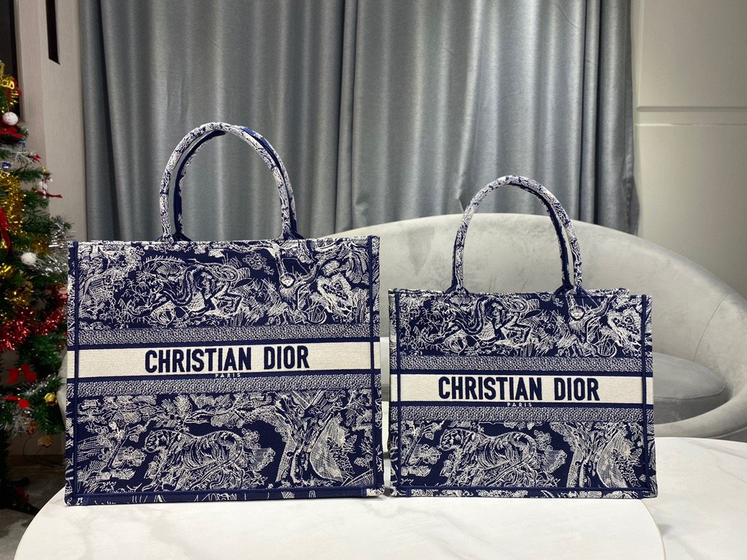 1:1 Replica Christian Dior Large Dior Book Tote Blue Multicolor, For Women, Women’s Handbags 16.5in/42cm CD M1286ZRGO_M928 - Image 12