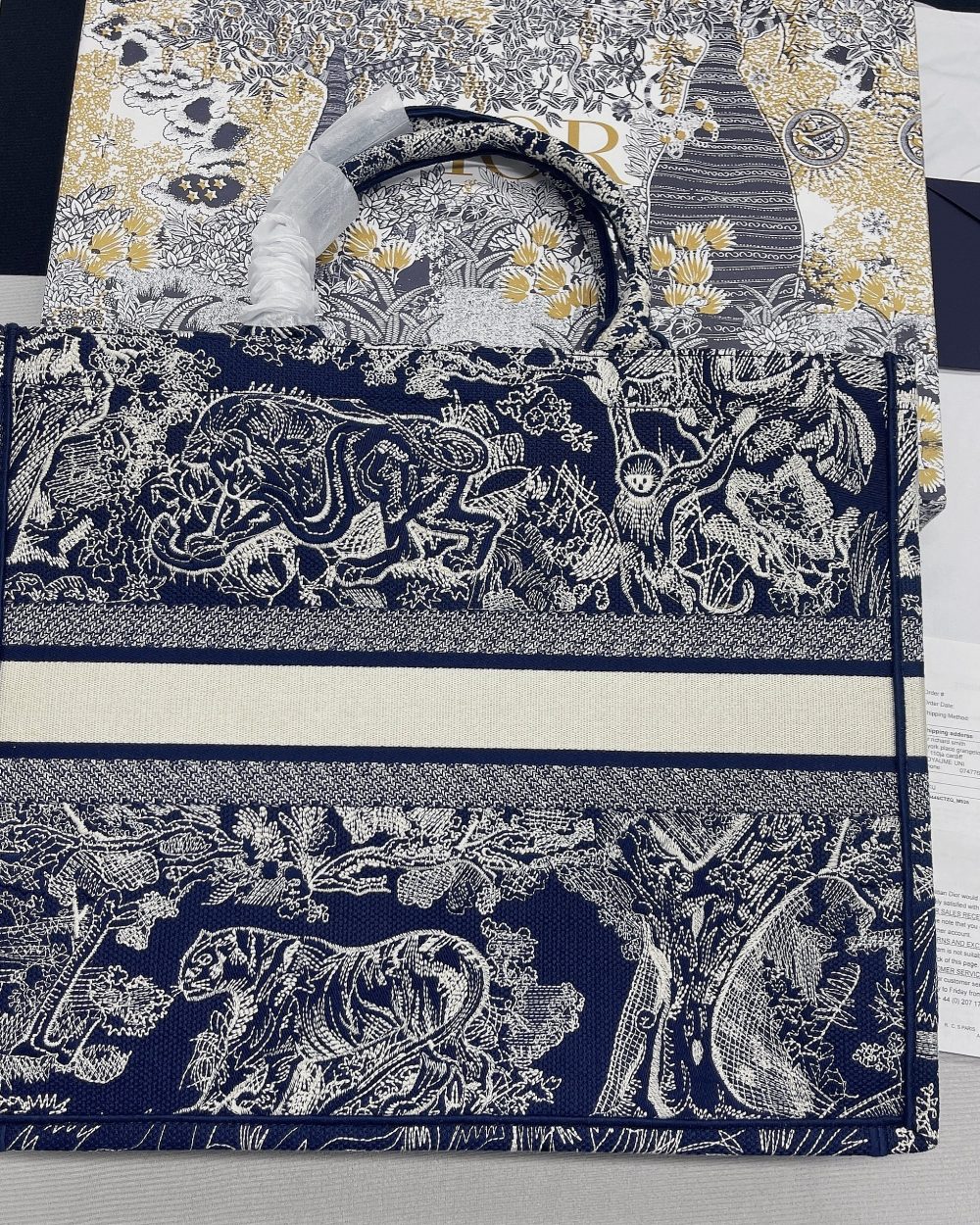 1:1 Replica Christian Dior Large Dior Book Tote Blue Multicolor, For Women, Women’s Handbags 16.5in/42cm CD M1286ZRGO_M928