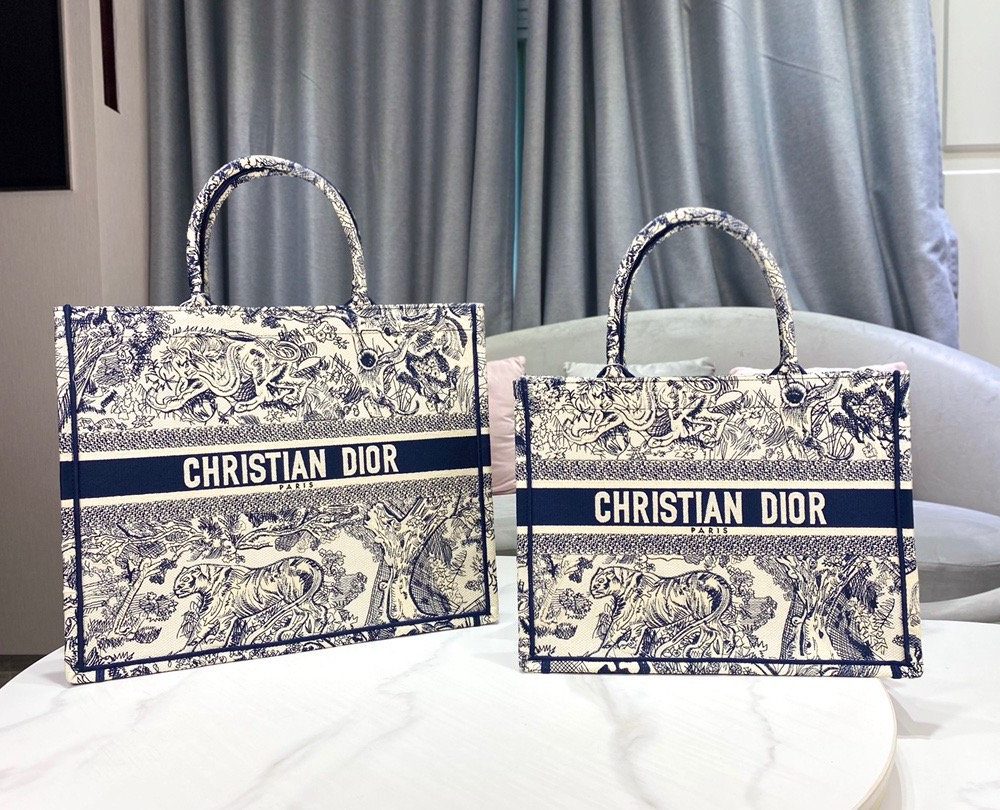 1:1 Replica Christian Dior Large Dior Book Tote Blue Multicolor, For Women, Women’s Handbags 16.5in/42cm CD