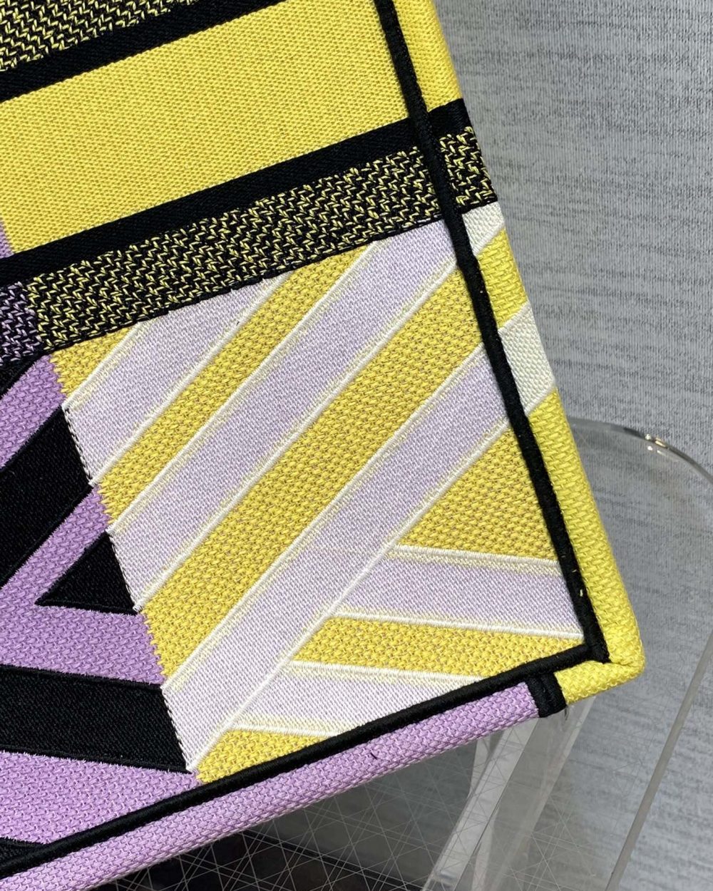 1:1 Replica Christian Dior Large Dior Book Tote Bright Yellow and Pink D-Jungle Pop Embroidery, Yellow/Pink, For Women Women’s Handbags, 41cm CD M1286ZRON_M886