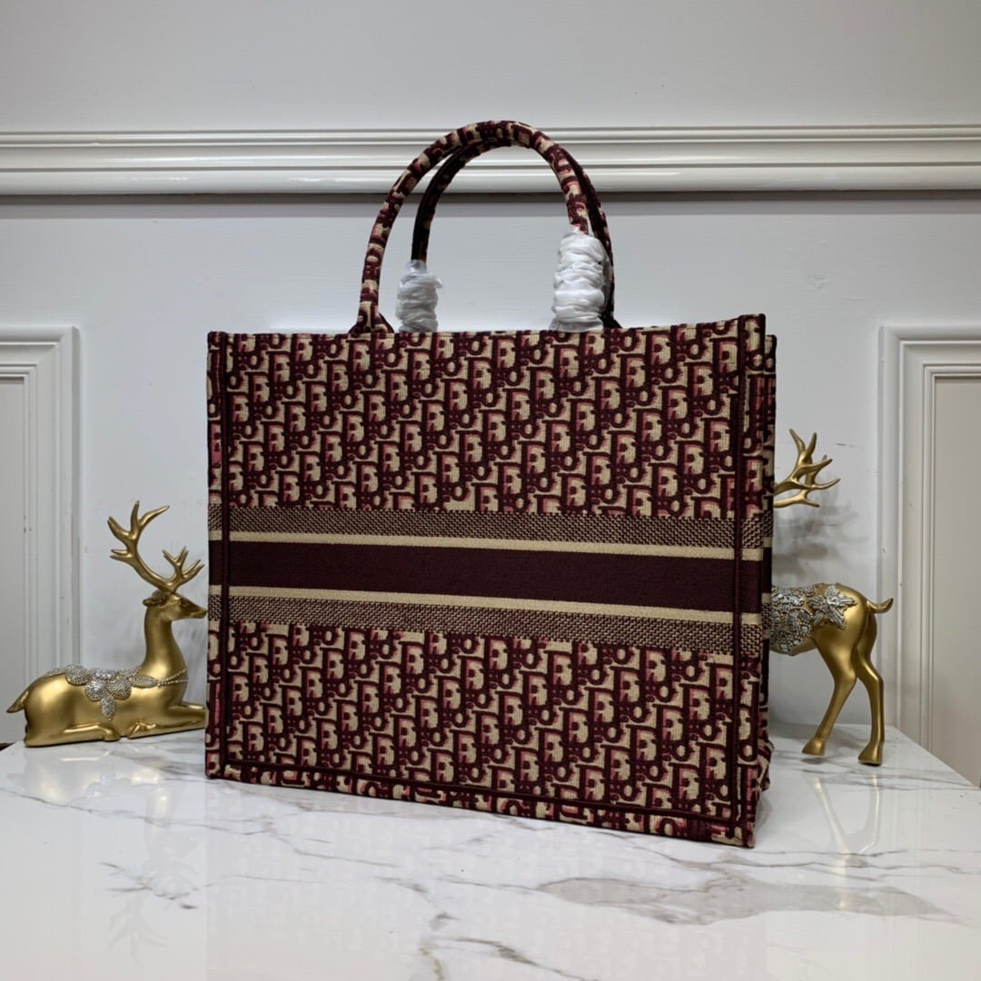 1:1 Replica Christian Dior Large Dior Book Tote Brown For Women 16.5in/42cm CD M1286ZRIW - Image 6