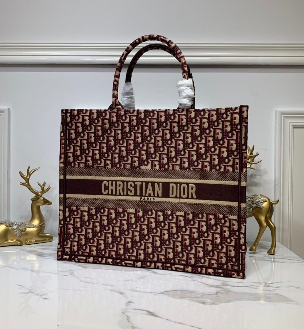 1:1 Replica Christian Dior Large Dior Book Tote Brown For Women 16.5in/42cm CD M1286ZRIW