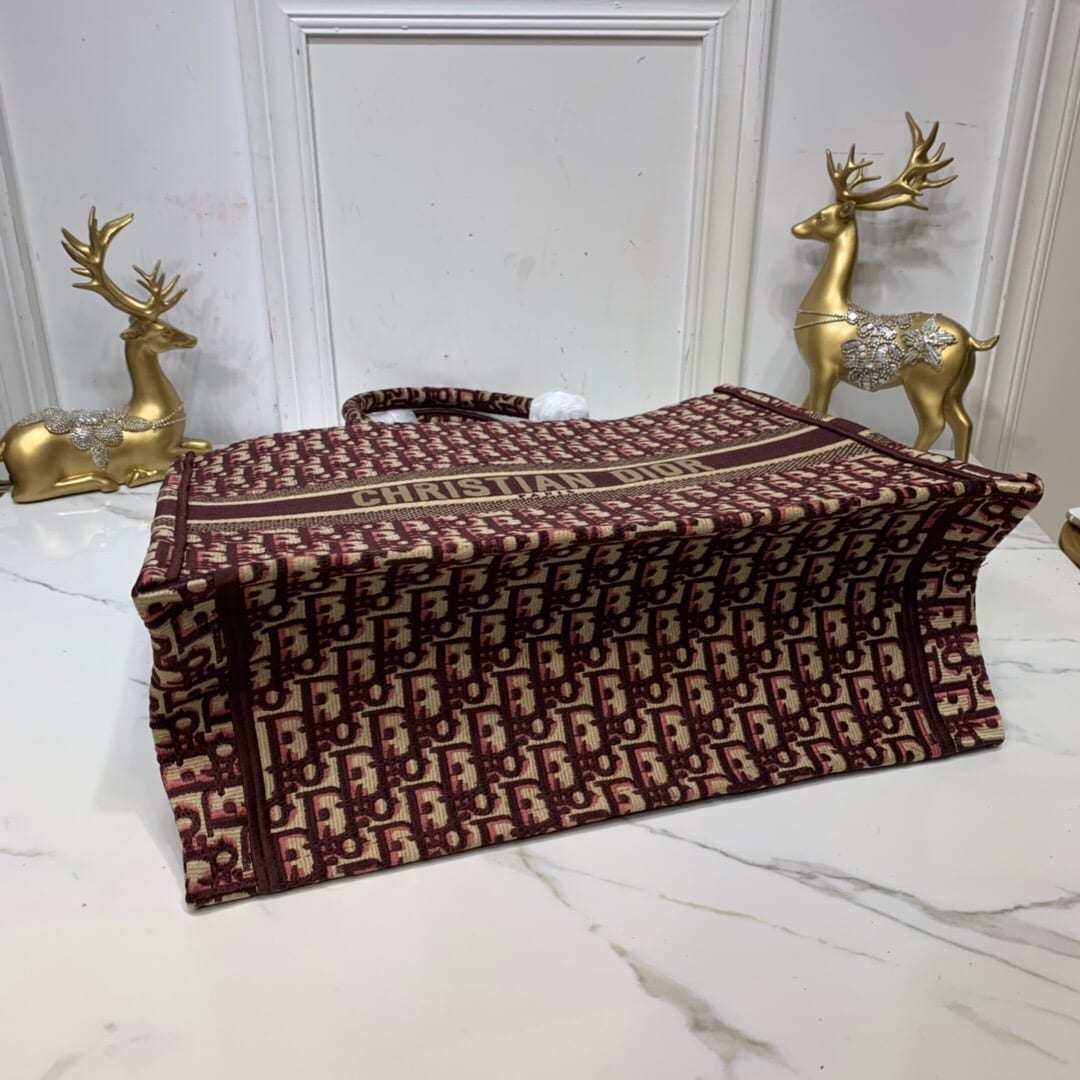 1:1 Replica Christian Dior Large Dior Book Tote Brown For Women 16.5in/42cm CD M1286ZRIW - Image 5