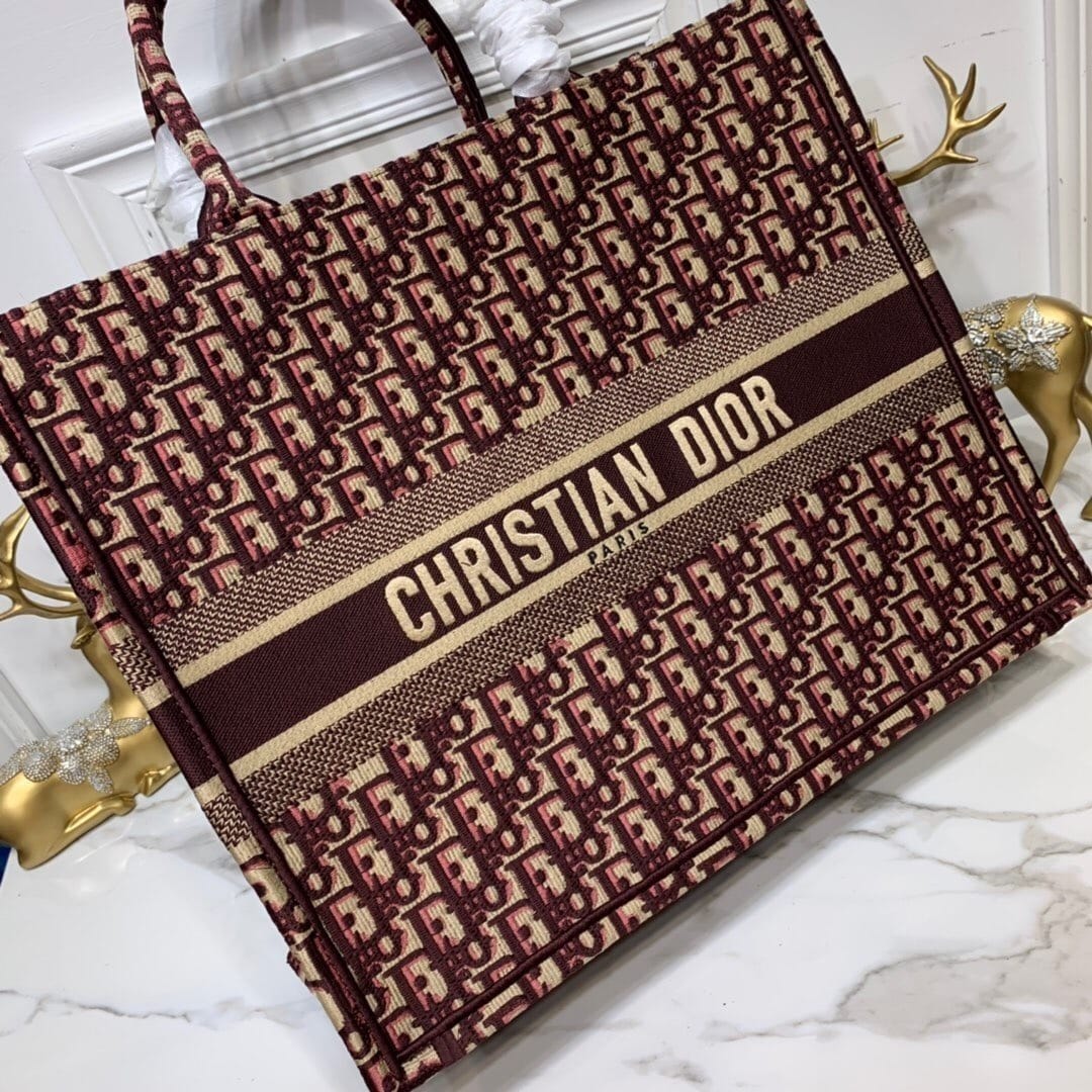 1:1 Replica Christian Dior Large Dior Book Tote Brown For Women 16.5in/42cm CD M1286ZRIW - Image 4