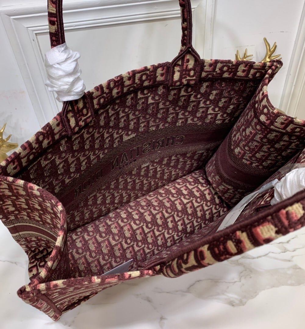 1:1 Replica Christian Dior Large Dior Book Tote Brown For Women 16.5in/42cm CD M1286ZRIW