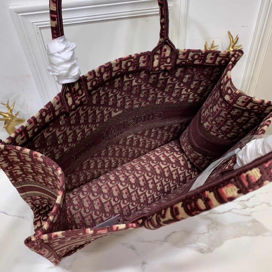 1:1 Replica Christian Dior Large Dior Book Tote Brown For Women 16.5in/42cm CD M1286ZRIW - Image 7