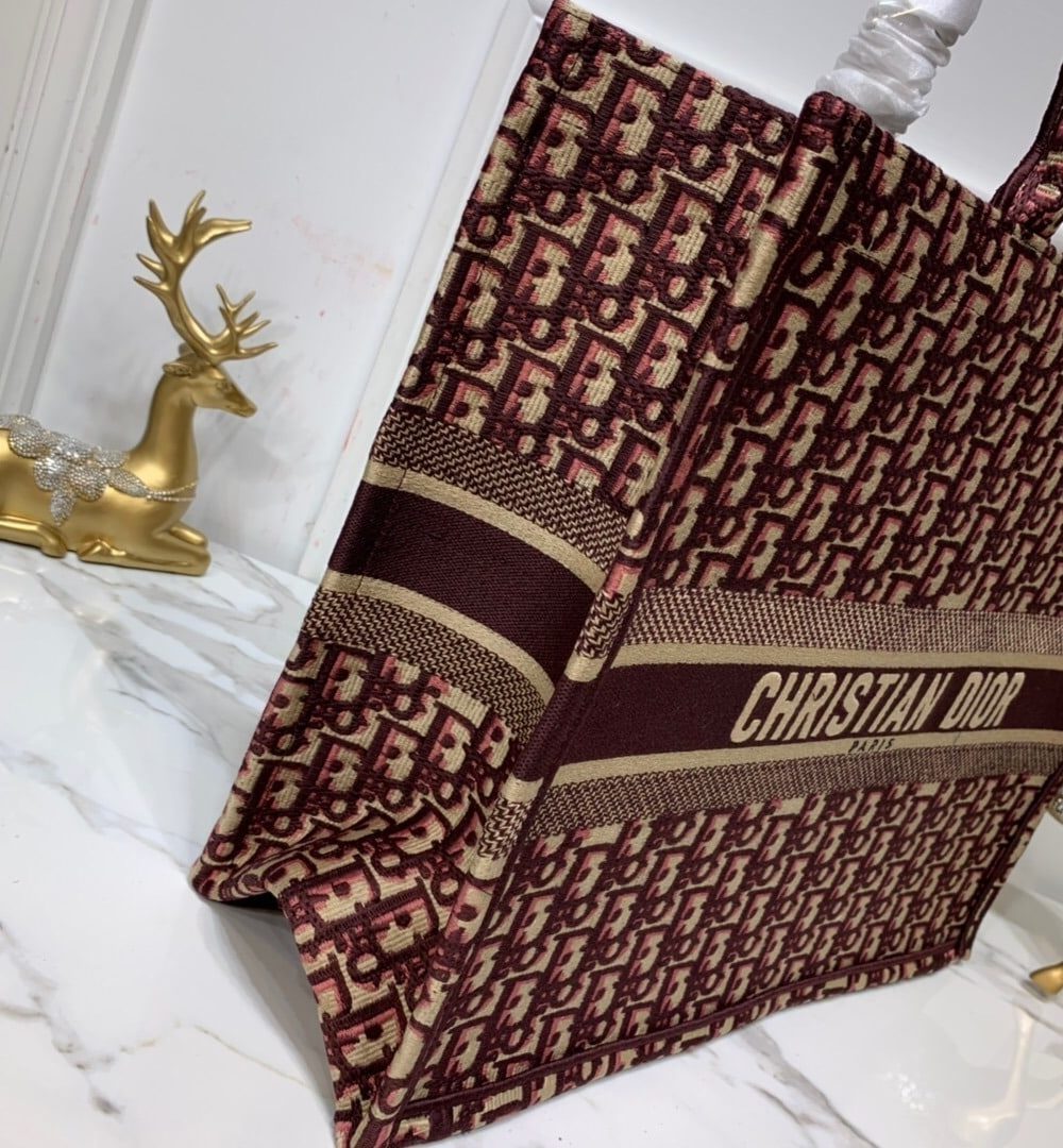 1:1 Replica Christian Dior Large Dior Book Tote Brown For Women 16.5in/42cm CD M1286ZRIW