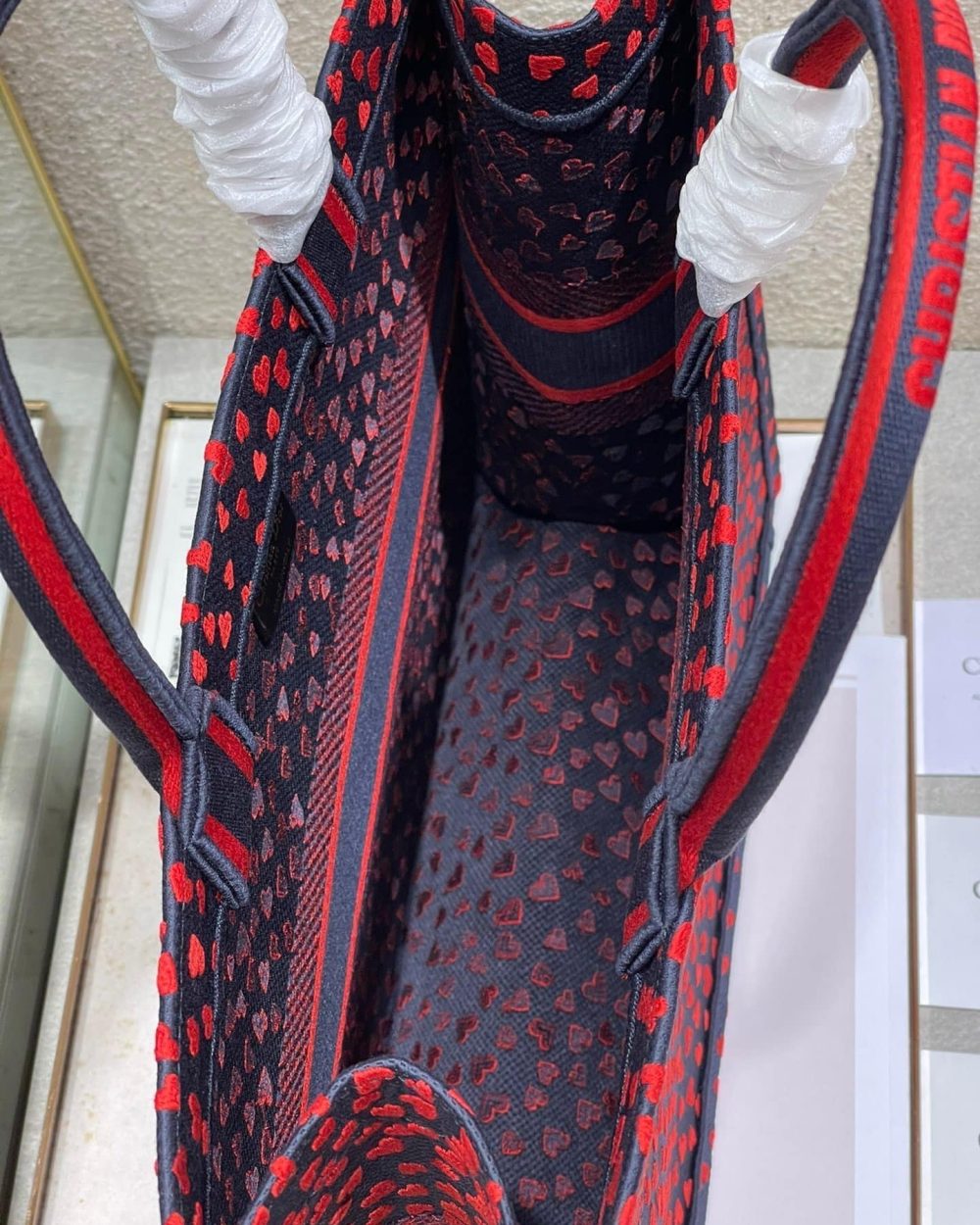 1:1 Replica Christian Dior Large Dior Book Tote Crimson Multicolor, For Women, Women’s Handbags 16.5in/42cm CD