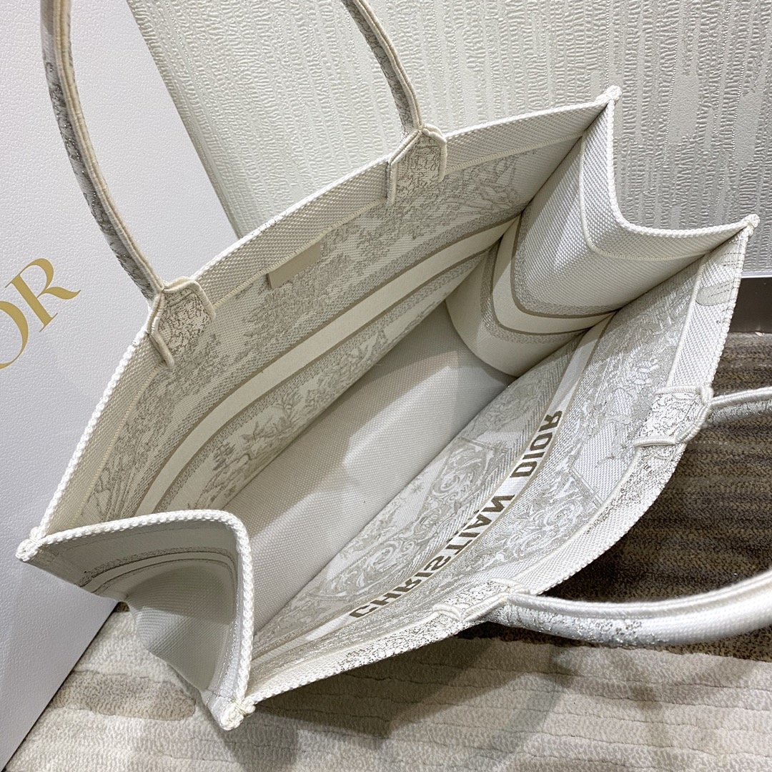 1:1 Replica Christian Dior Large Dior Book Tote Gold-Tone Dior Around The World Stella Embroidery, For Women Women’s Handbags, 42cm CD M1286ZTQL_M01E - Image 4