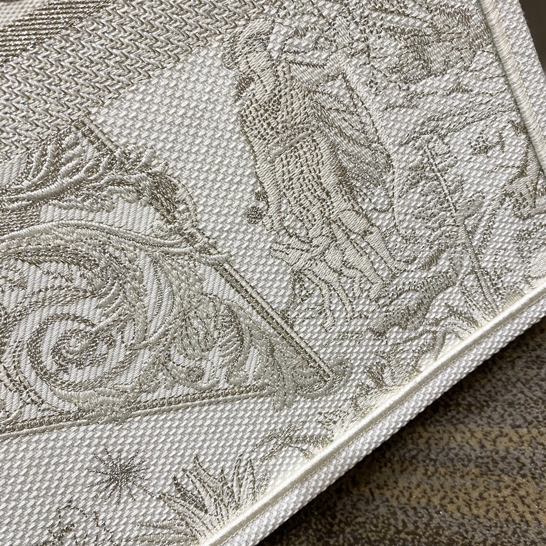 1:1 Replica Christian Dior Large Dior Book Tote Gold-Tone Dior Around The World Stella Embroidery, For Women Women’s Handbags, 42cm CD M1286ZTQL_M01E - Image 8