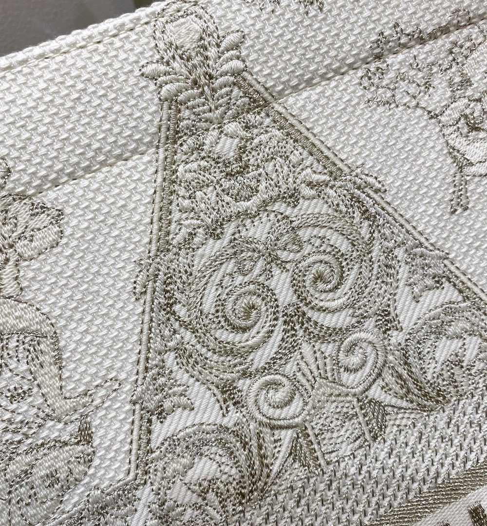 1:1 Replica Christian Dior Large Dior Book Tote Gold-Tone Dior Around The World Stella Embroidery, For Women Women’s Handbags, 42cm CD M1286ZTQL_M01E