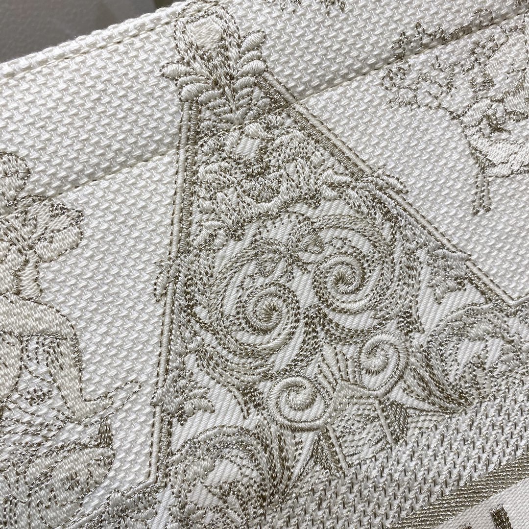 1:1 Replica Christian Dior Large Dior Book Tote Gold-Tone Dior Around The World Stella Embroidery, For Women Women’s Handbags, 42cm CD M1286ZTQL_M01E - Image 7