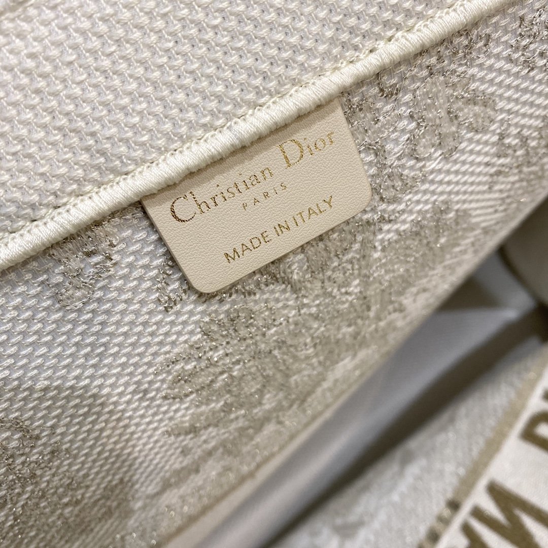 1:1 Replica Christian Dior Large Dior Book Tote Gold-Tone Dior Around The World Stella Embroidery, For Women Women’s Handbags, 42cm CD M1286ZTQL_M01E - Image 3