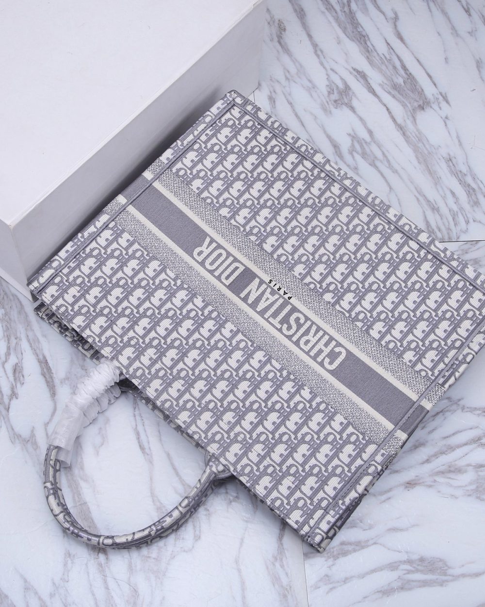 1:1 Replica Christian Dior Large Dior Book Tote Gray, For Women, Women’s Handbags 16.5in/42cm CD M1286ZRIW_M932