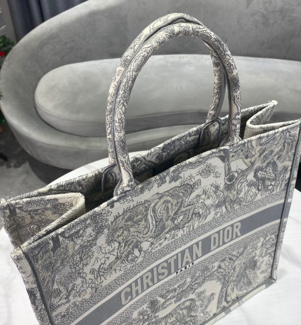1:1 Replica Christian Dior Large Dior Book Tote Gray Multicolor, For Women, Women’s Handbags 16.5in/42cm CD