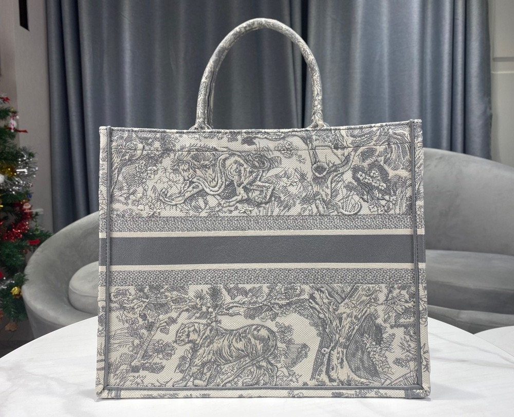 1:1 Replica Christian Dior Large Dior Book Tote Gray Multicolor, For Women, Women’s Handbags 16.5in/42cm CD