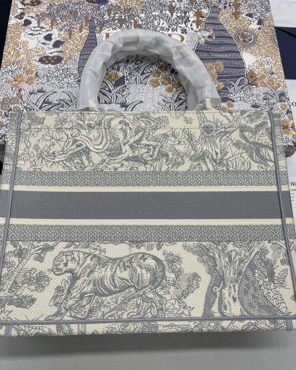 1:1 Replica Christian Dior Large Dior Book Tote Gray Multicolor, For Women, Women’s Handbags 16.5in/42cm CD