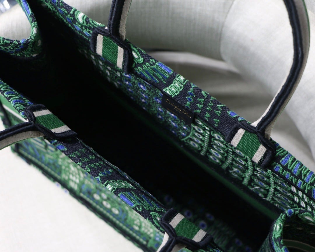 1:1 Replica Christian Dior Large Dior Book Tote Green Multicolor, For Women, Women’s Handbags 16.5in/42cm CD - Image 5