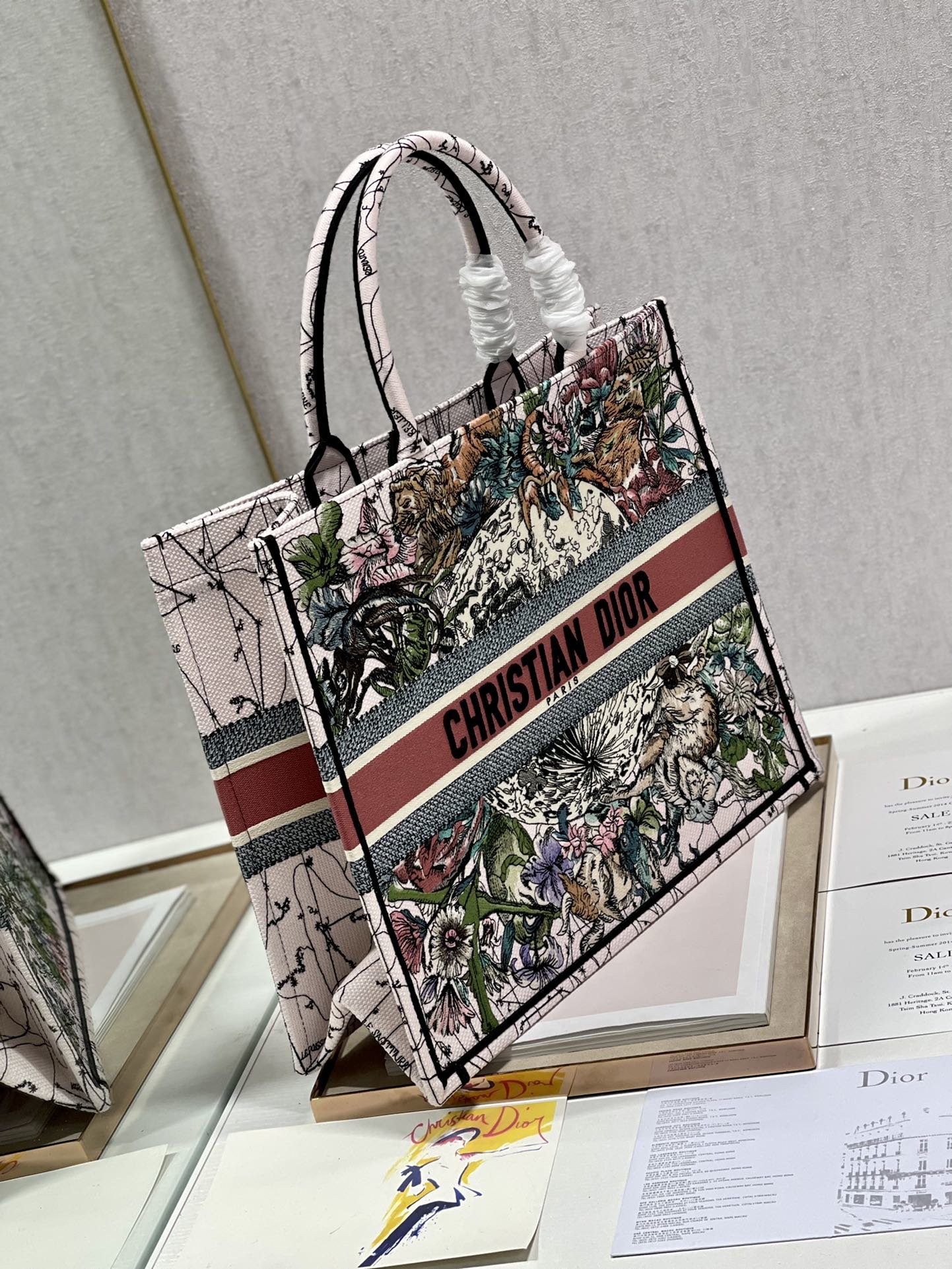 1:1 Replica Christian Dior Large Dior Book Tote Multicolor Dior Constellation Embroidery, Multicolor, For Women Women’s Handbags, Shoulder Bags, 42cm CD - Image 5