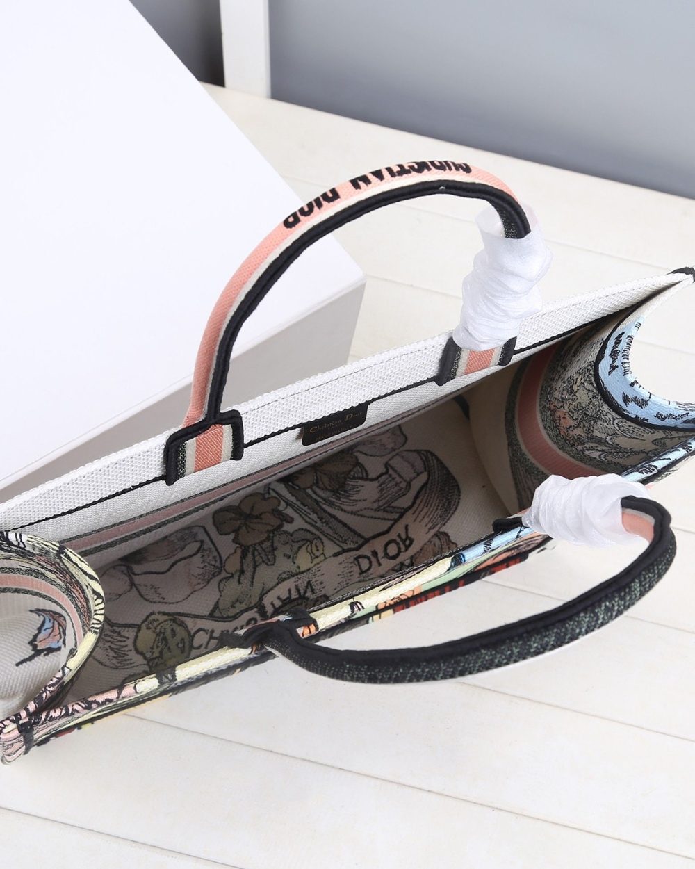 1:1 Replica Christian Dior Large Dior Book Tote Multicolor, For Women, Women’s Handbags 16.5in/42cm CD