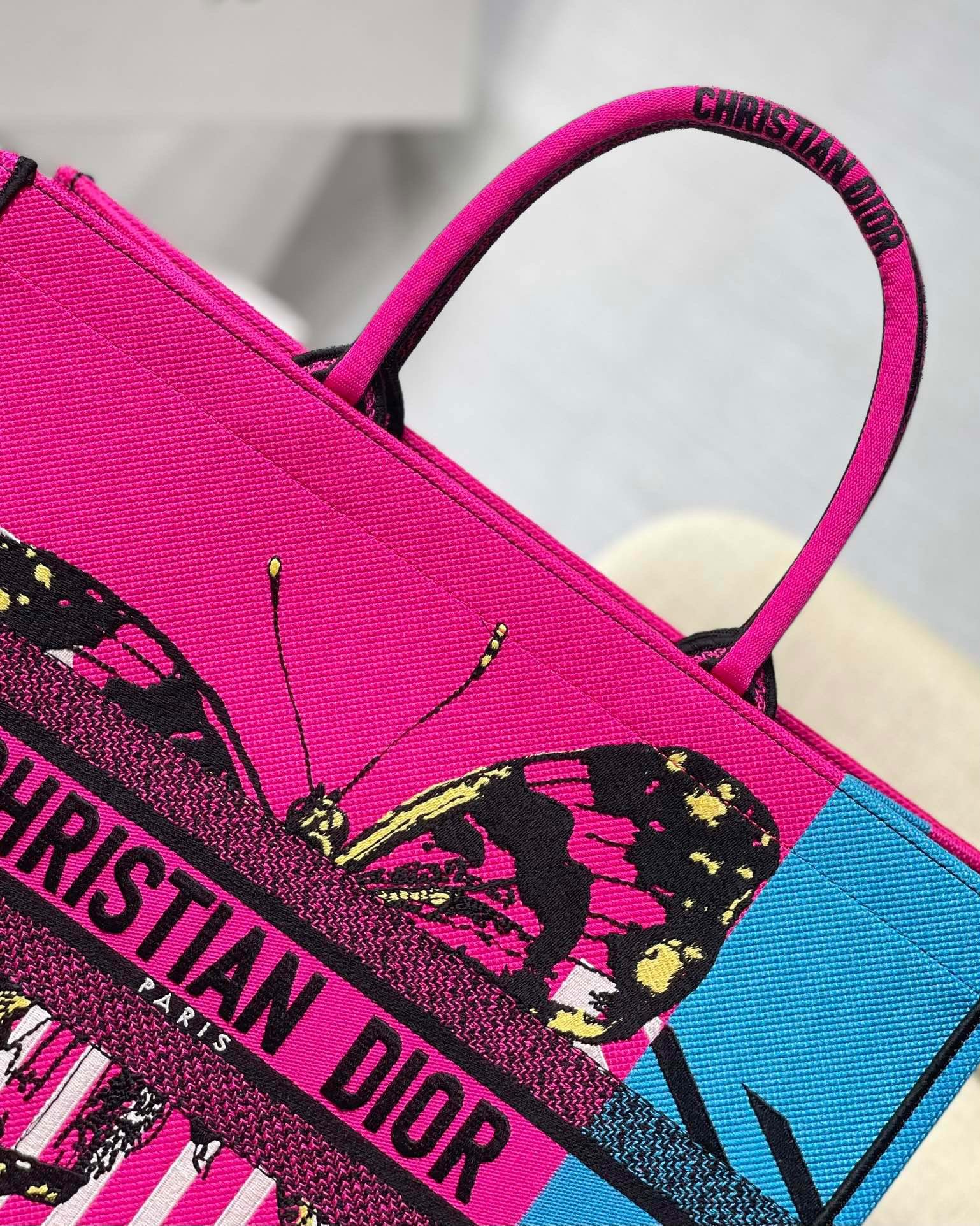 1:1 Replica Christian Dior Large Dior Book Tote Pink And Blue, For Women, Women’s Handbags 16.5in/42cm CD - Image 9