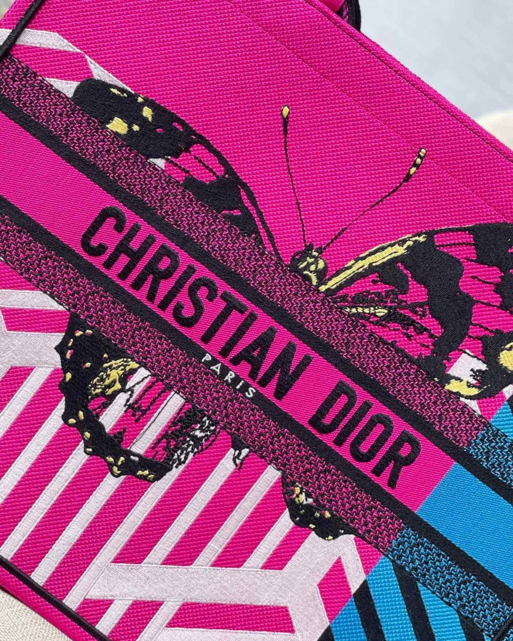 1:1 Replica Christian Dior Large Dior Book Tote Pink And Blue, For Women, Women’s Handbags 16.5in/42cm CD