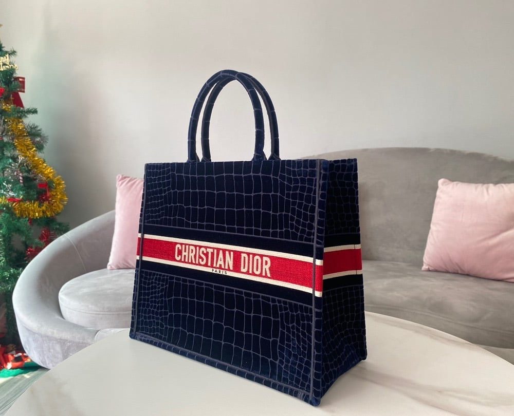 1:1 Replica Christian Dior Large Dior Book Tote Red Blue, For Women, Women’s Handbags 16.5in/42cm CD