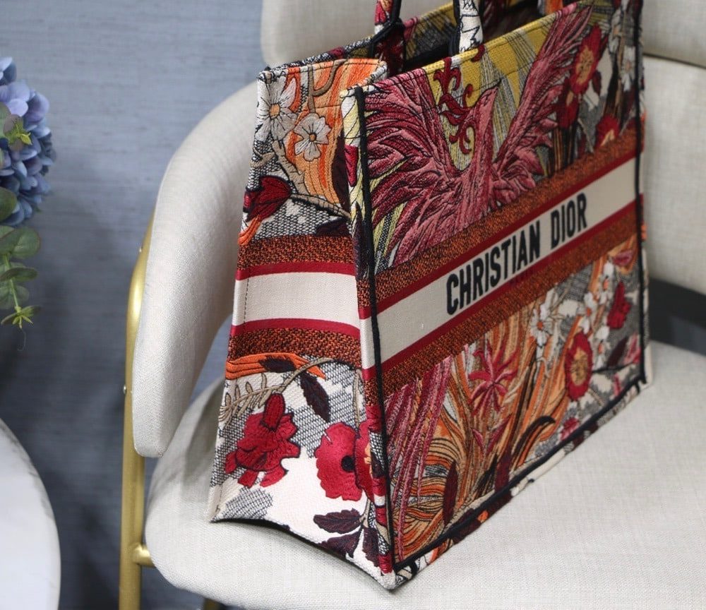 1:1 Replica Christian Dior Large Dior Book Tote Red Multicolor, For Women, Women’s Handbags 16.5in/42cm CD