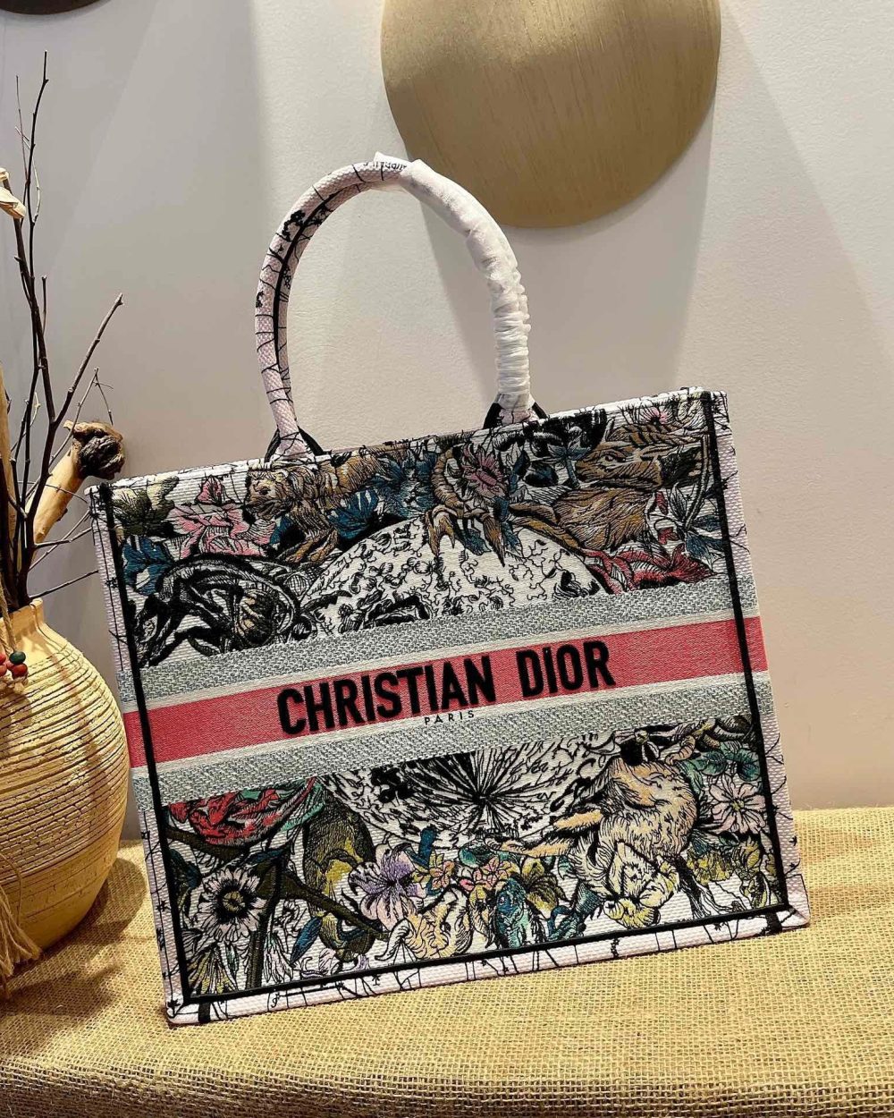 1:1 Replica Christian Dior Large Dior Book Tote Red Multicolor, For Women, Women’s Handbags 16.5in/42cm CD