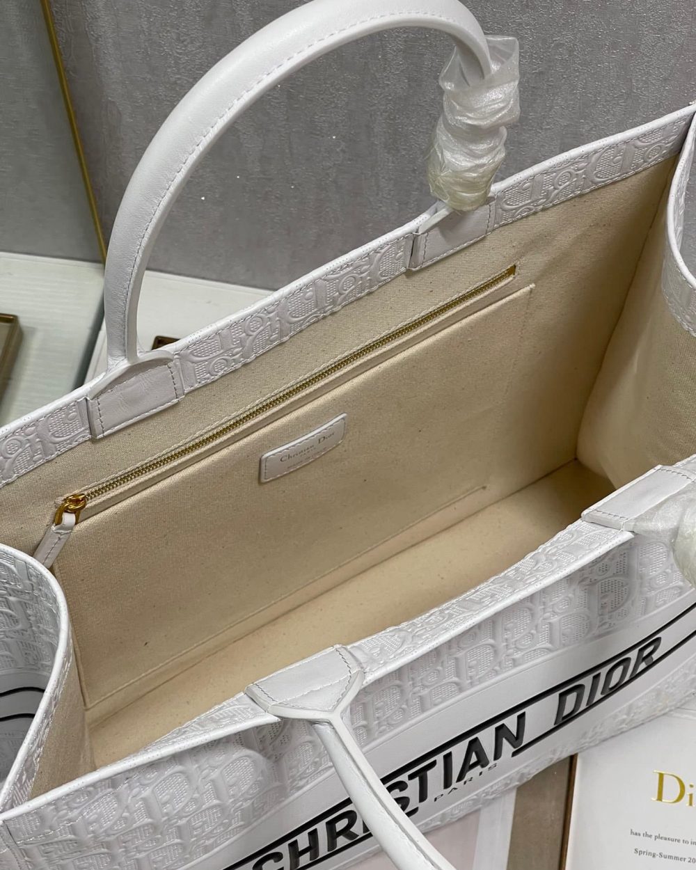 1:1 Replica Christian Dior Large Dior Book Tote White, For Women, Women’s Handbags 16.5in/42cm CD