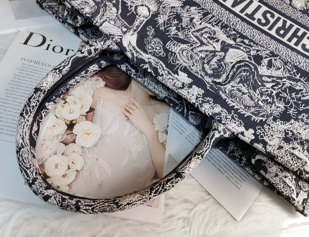 1:1 Replica Christian Dior Large Dior Book Tote White, For Women, Women’s Handbags 16.5in/42cm CD