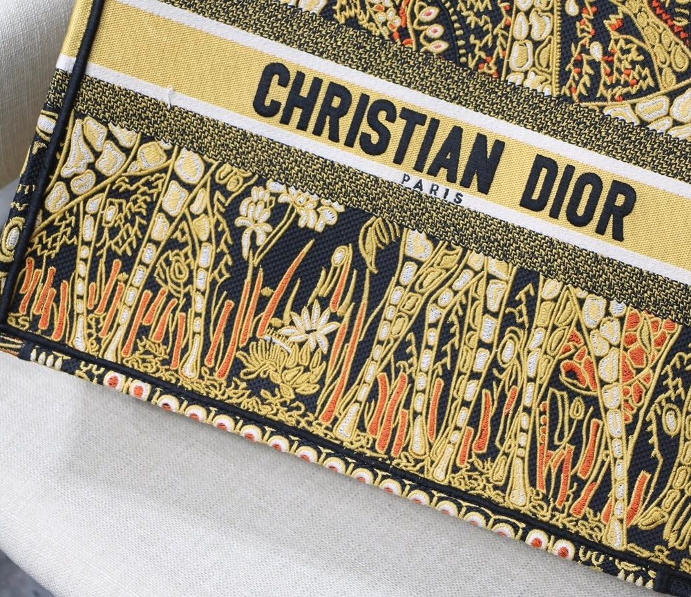 1:1 Replica Christian Dior Large Dior Book Tote Yellow Multicolor, For Women, Women’s Handbags 16.5in/42cm CD