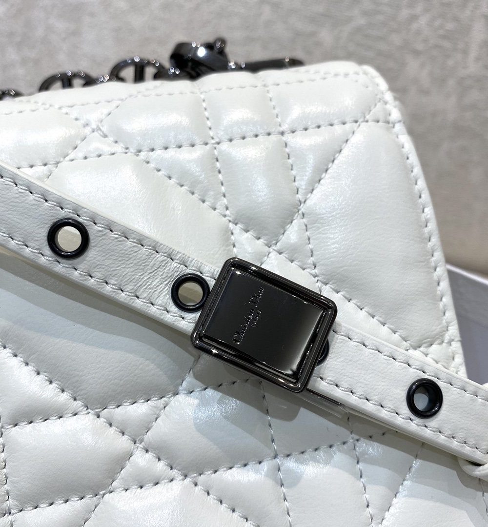 1:1 Replica Christian Dior Large Dior Caro Bag, White, For Women Women’s Handbags, Crossbody Bags, 28cm CD