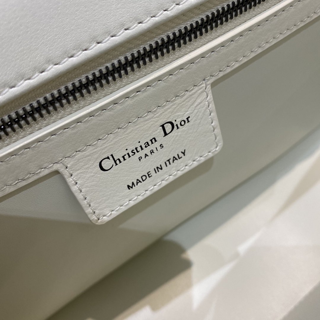 1:1 Replica Christian Dior Large Dior Caro Bag, White, For Women Women’s Handbags, Crossbody Bags, 28cm CD - Image 2