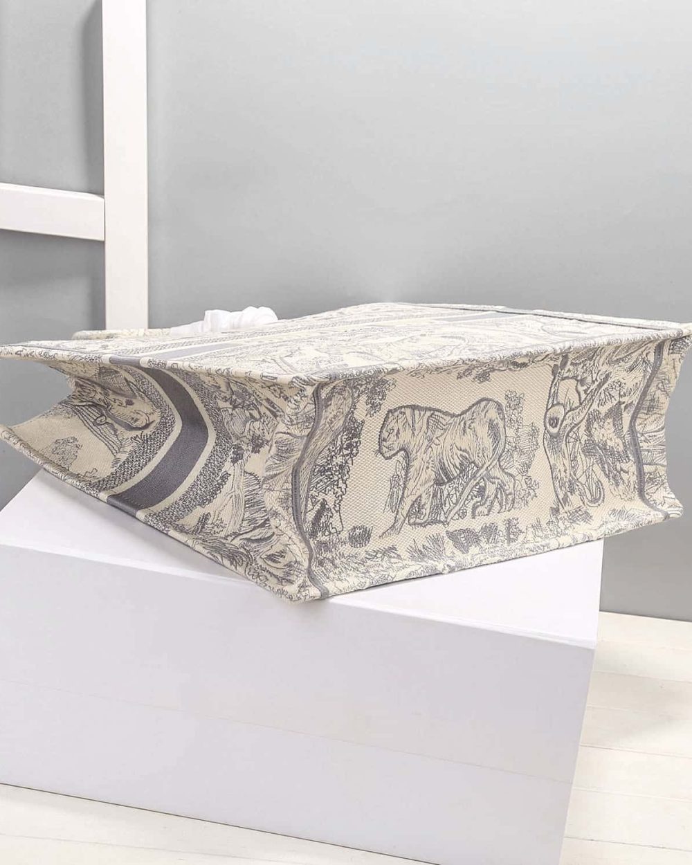 1:1 Replica Christian Dior Medium Dior Book Tote Bag By Maria Grazia Chiuri Grey For Women 14in/36cm CD M1296ZTDT_M932