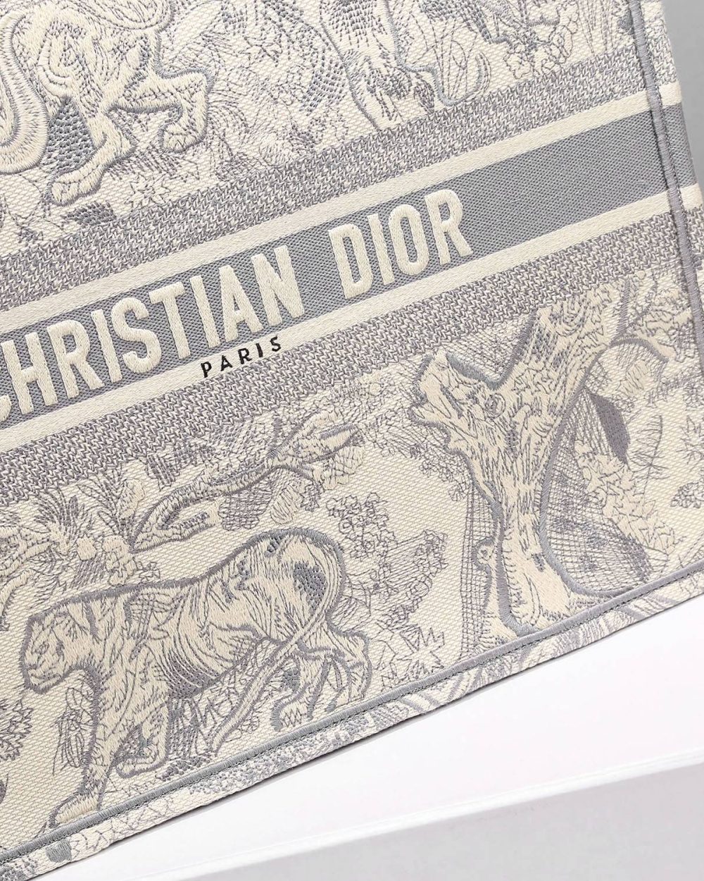 1:1 Replica Christian Dior Medium Dior Book Tote Bag By Maria Grazia Chiuri Grey For Women 14in/36cm CD M1296ZTDT_M932