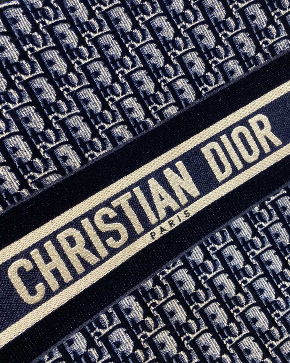 1:1 Replica Christian Dior Medium Dior Book Tote Dark Blue For Women 14in/36cm CD M1296ZRIW_M928