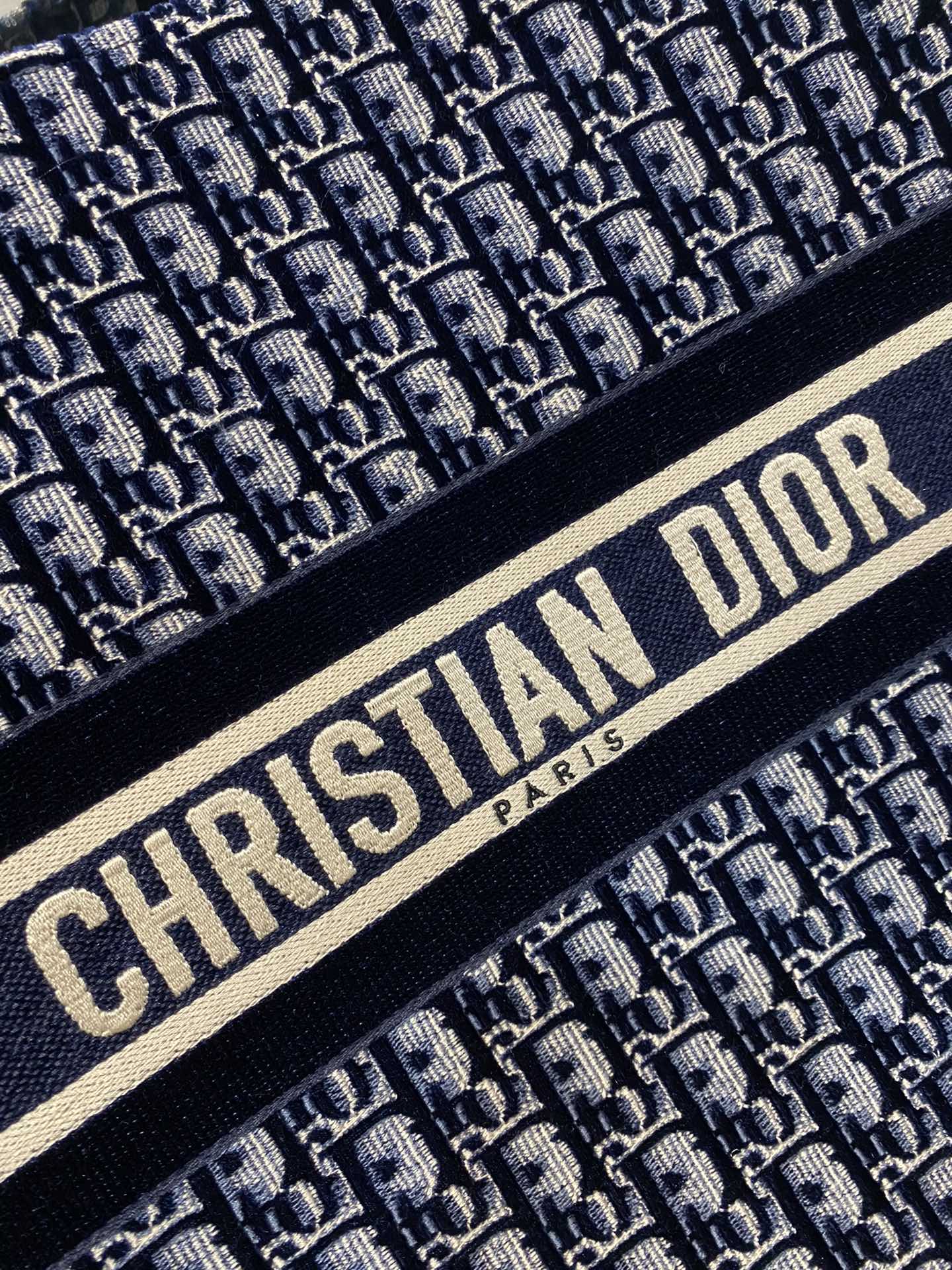 1:1 Replica Christian Dior Medium Dior Book Tote Dark Blue For Women 14in/36cm CD M1296ZRIW_M928 - Image 5